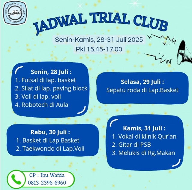 Trial Club (Ekstrakulikuler) SD Al Muttaqin
